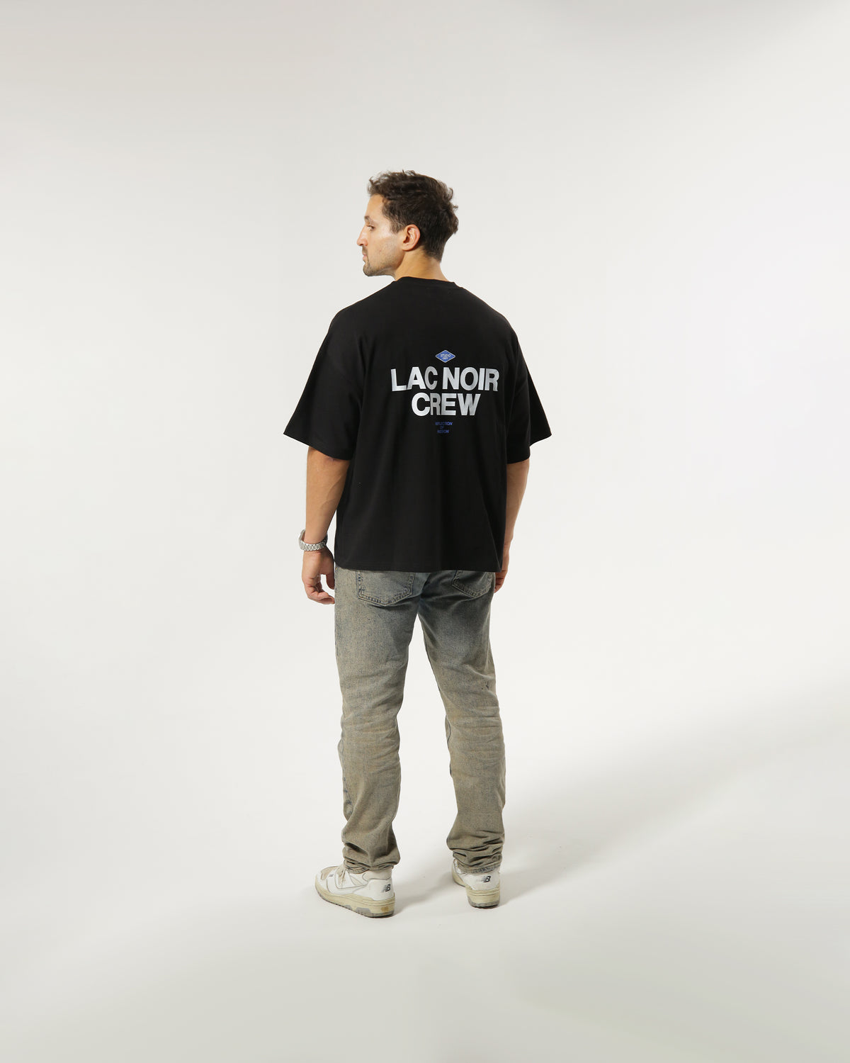 LAC NOIR STUDIO CREW T-SHIRT - BLACK