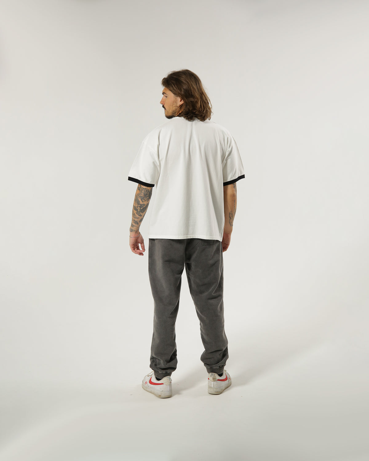 LAC NOIR CORE T-SHIRT RIBBED - WHITE