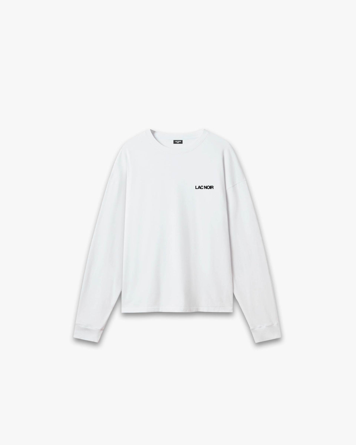 LAC NOIR CORE LONG SLEEVE T-SHIRT– WHITE