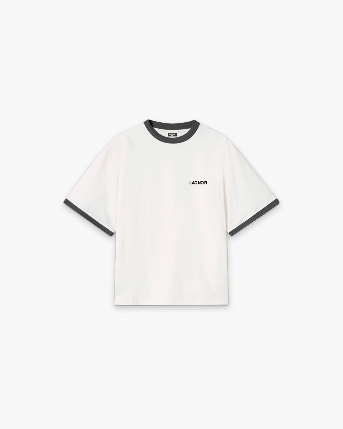 LAC NOIR CORE T-SHIRT RIBBED - WHITE