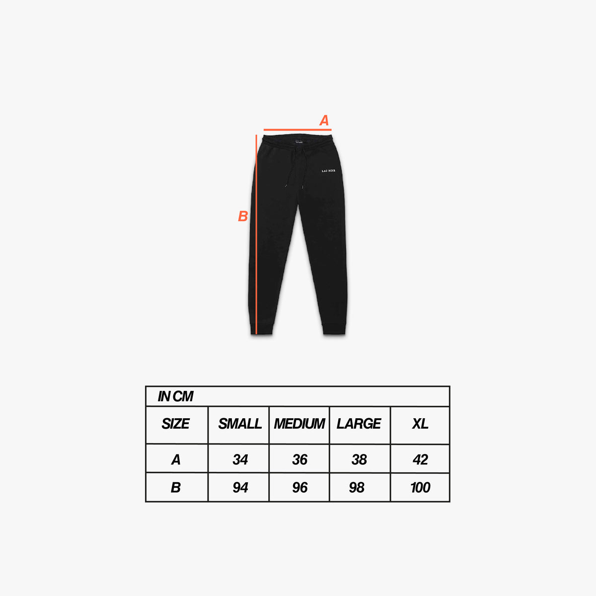 ACTIVE SWEATPANTS - BLACK