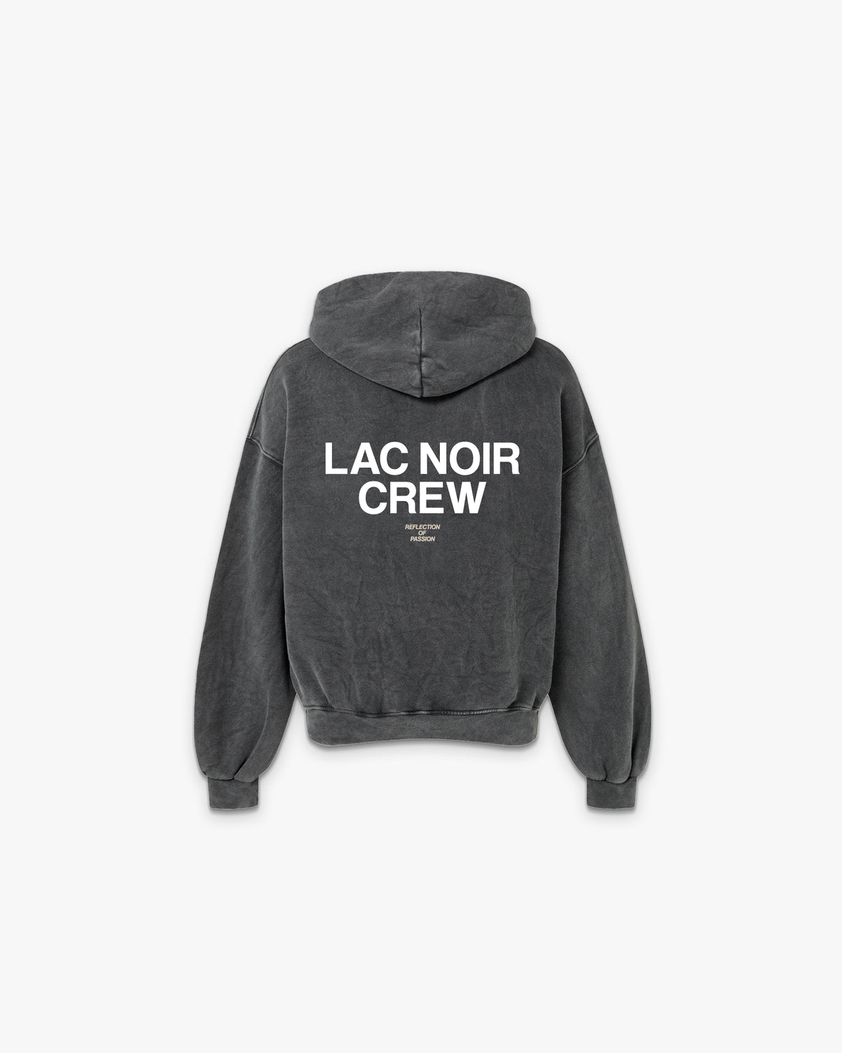 LAC NOIR STUDIO CREW HOODIE- SMOKE BLACK