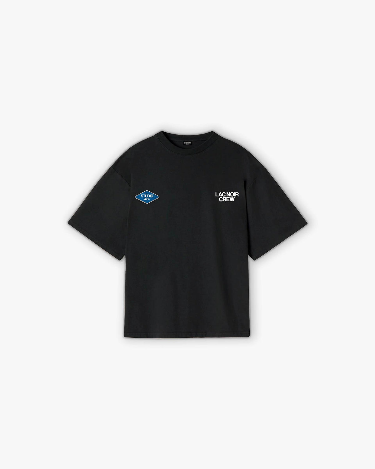 LAC NOIR STUDIO CREW T-SHIRT - BLACK