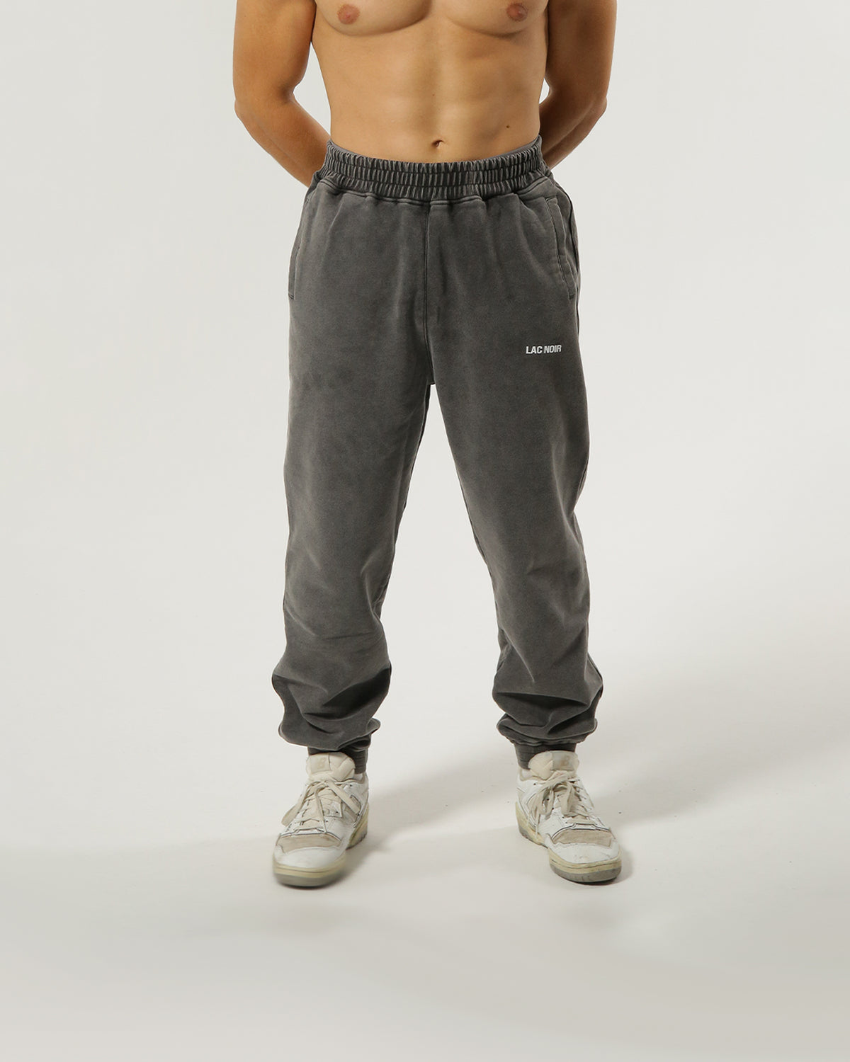 LAC NOIR CORE HEAVYWEIGHT SWEATPANTS - SMOKE BLACK