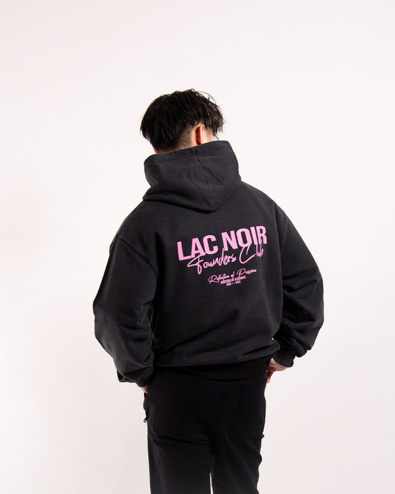 LAC NOIR FOUNDERS CLUB HOODIE- SMOKE BLACK